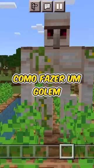 como hacer golems de minecraft