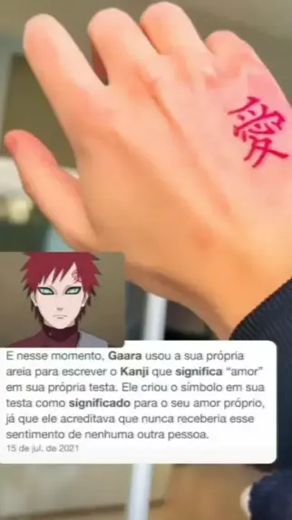 Naruto - Entenda o significado do símbolo na testa do Gaara - Critical Hits