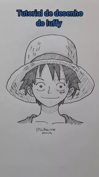Como Desenhar o Luffy One Piece passo a passo #comodesenhar #tutorial #luffy  