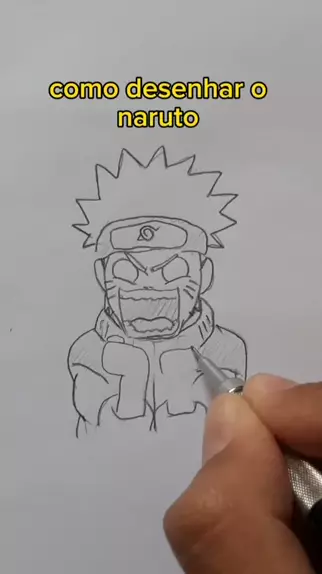 COMO DESENHAR O NARUTO  Tutorial Fácil 