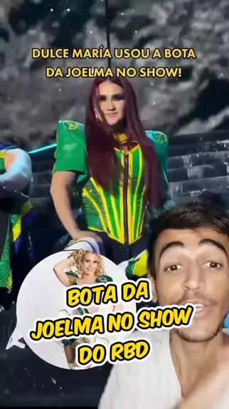 Dulce María, do RBD, usa bota dada por Joelma em último show no