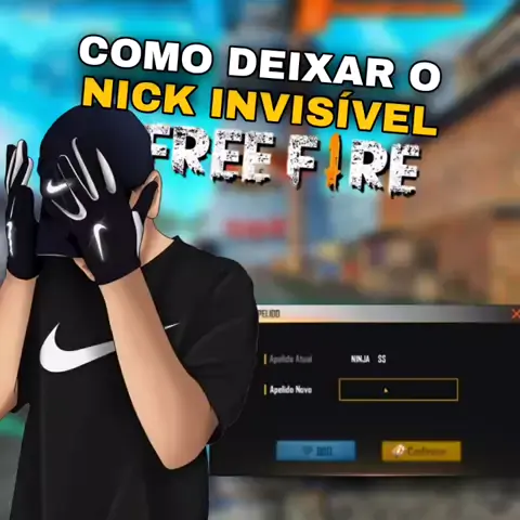 COMO COLOCAR O NICK INVISÍVEL NO FREE FIRE!! 
