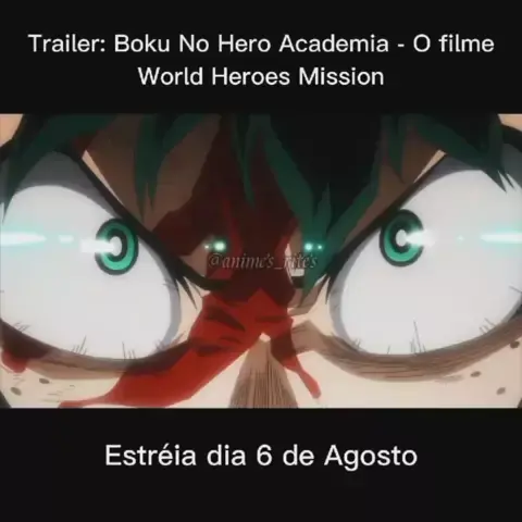 Boku no Hero: Novo filme, World Heroes' Mission, estreia dublado no Brasil
