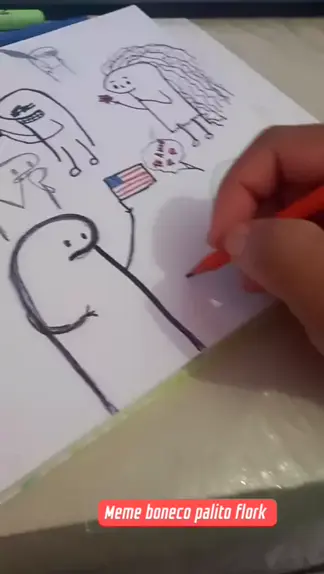 Flork boneco palito meme