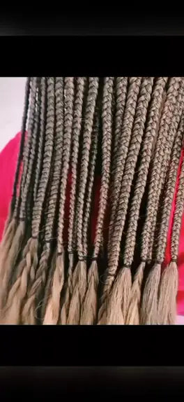 box braids chanel colorido