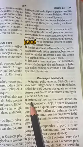 Josué 24 - A renovação da aliança do Senhor