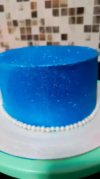 bolo azul masculino com glitter｜Pesquisa do TikTok