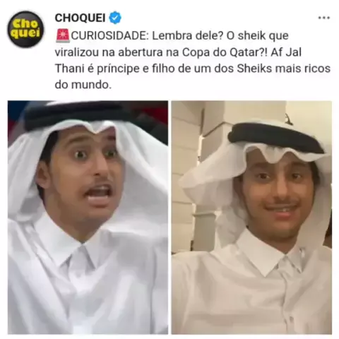 Sheik que viralizou na copa é príncipe e filho de um dos Sheiks