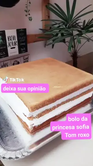 bolo princesa sophia quadrado｜Pesquisa do TikTok