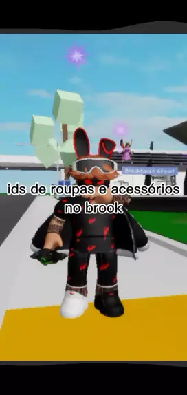 id de roupas no brookhaven e cabelo versão dark