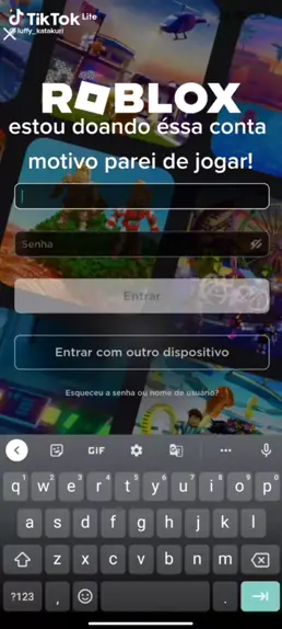 como entrar com outra conta no roblox｜Pesquisa do TikTok