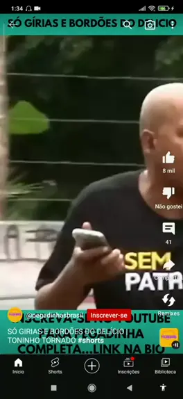 Toninho tornado e suas gírias 