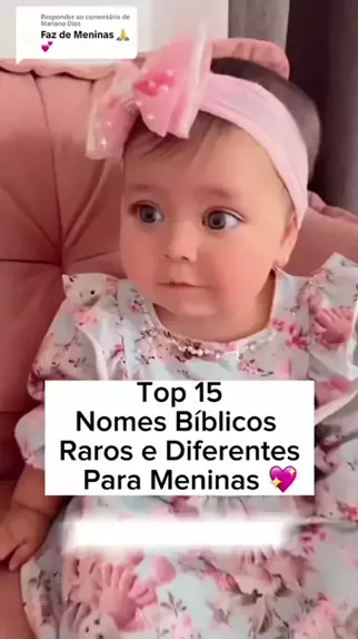 nomes bíblicos raros que são lindos de mais!#meninas #nomes