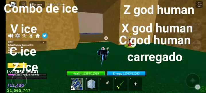 GodHuman + String COMBO! (Blox fruits) 