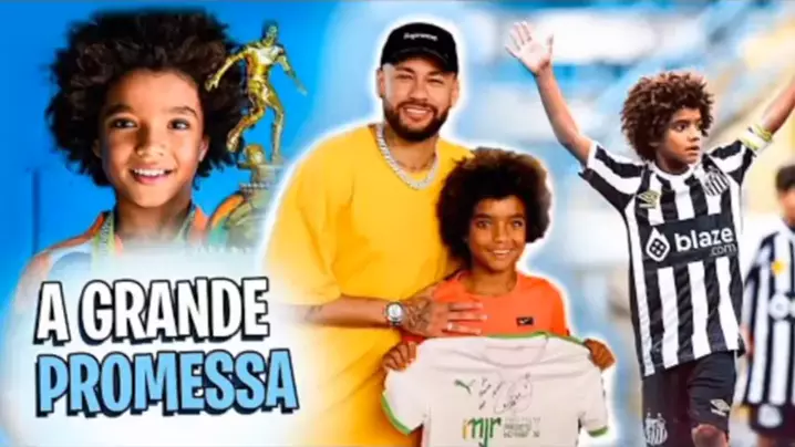 Novo Neymar Conheça o novo craque do Santos apenas 8 anos já