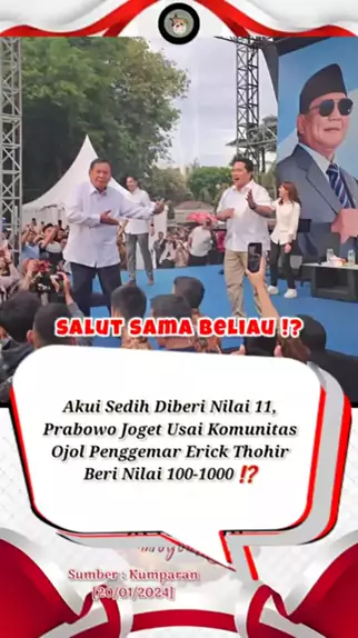 Akui Sedih Diberi Nilai Prabowo Joget Usai Komunitas Ojol Penggemar