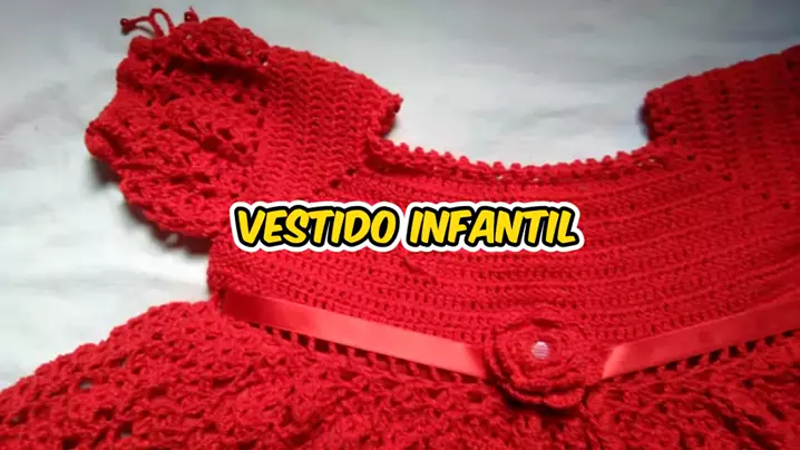 Vestido de croche sales infantil ponto abacaxi