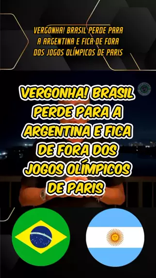 Seleção brasileira perde para Argentina e fica fora dos Jogos de Paris