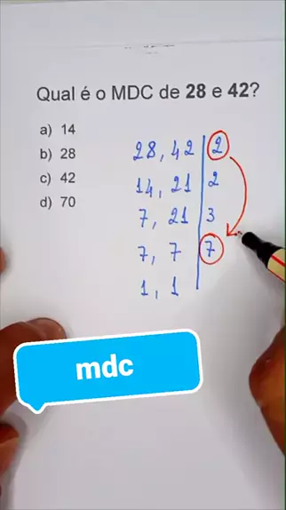 Calcule o MMC e o MDC entre 36 e 44. 