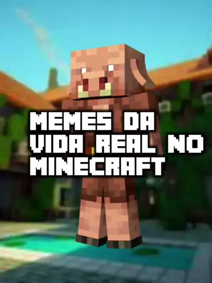 recriei vídeos da vida real no Minecraft #shorts #jogos