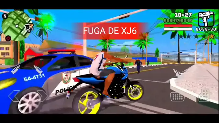 jogo de moto para dar fuga de polícia no celular