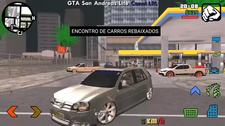 GTA San Andreas. Carros Rebaixados e som Forte 