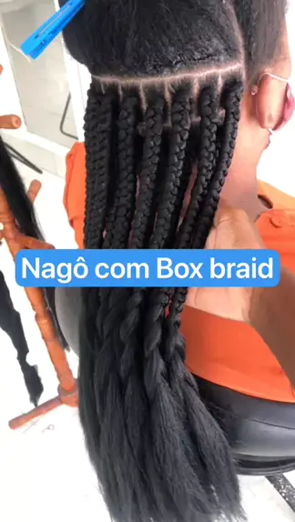 box braids com nagô lateral