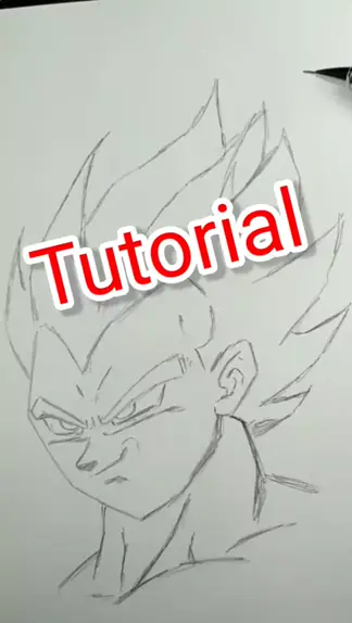 Como desenhar o Goku passo a passo desenho simples e fácil #tutorial #art #  desenho #goku #comodesenhar #draw #anime, como desenhar goku fácil
