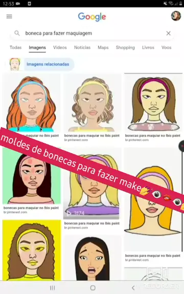 ibis paint x boneca para fazer maquiagem｜Pesquisa do TikTok