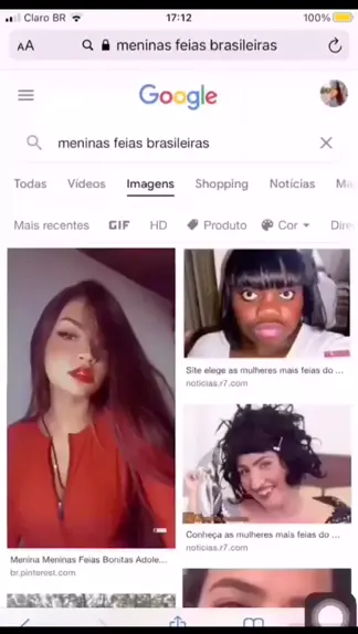 meninas feias