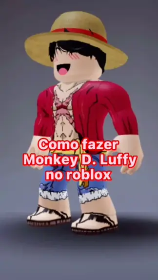 como fazer a skin do Luffy no Roblox de graça 