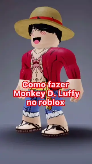 FIZ UMA SKIN DE LUFFY GRÁTIS NO ROBLOX!😱 FAÇA VOCÊ TAMBÉM!🔥 #shorts 