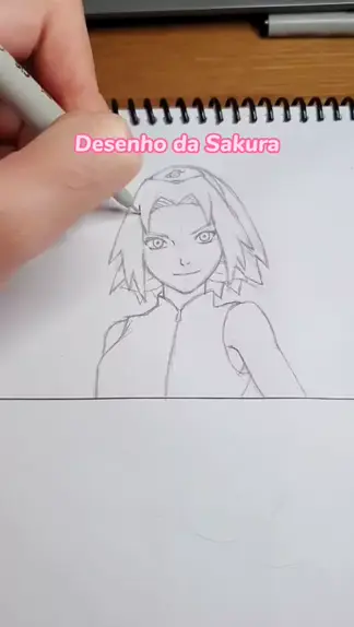 Desenhando a sakura haruno do anime de naruto #desenhando