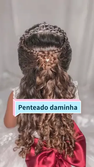 Penteado para daminha, Penteado em criança