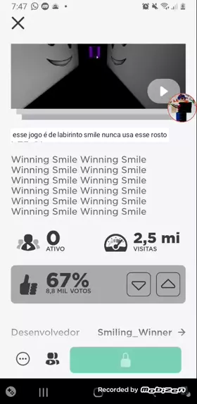 COMO PEGAR ROSTO GRATIS NO ROBLOX - BLOXY AWARDS (Winning Smile