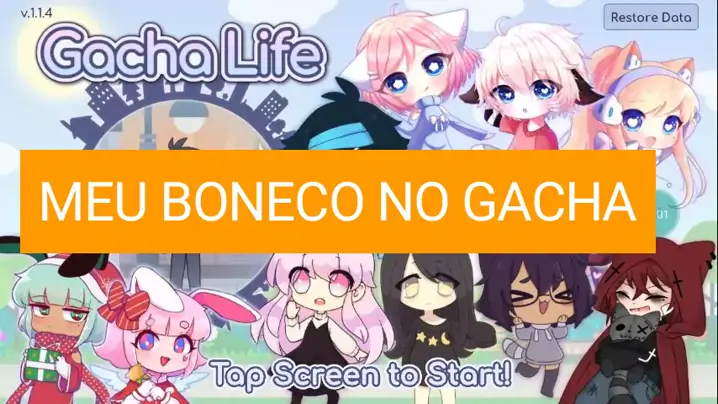 boneco de gacha life branco