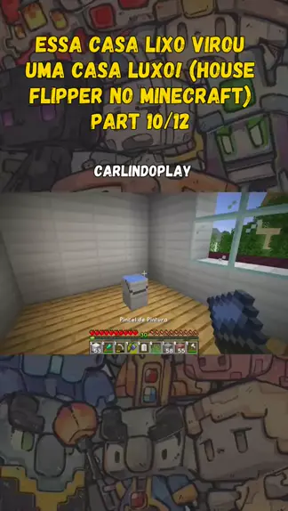 vídeo do Minecraft de fazer casa de luxo