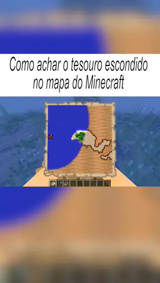 mapa do tesouro minecraft como usar