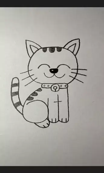 Aprenda a desenhar um gatinho fácil #drawing #viral #fyp