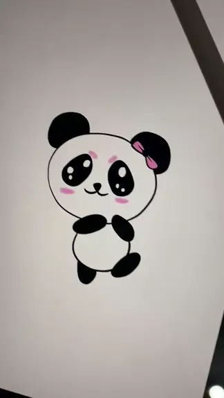 desenho de panda fácil