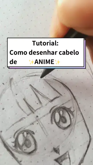 Tutorial de como desenhar cabelos