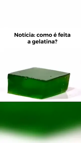 o que a gelatina e feita