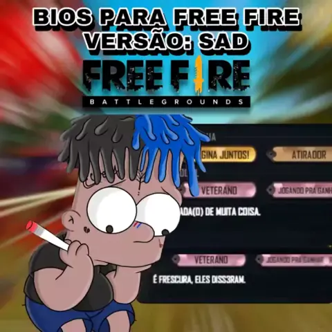 bio para free fire versão sad#freefire #bio #codigos #sad
