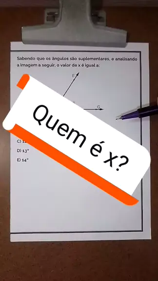 Sabendo que os ângulos são suplementares, e analisando a imagem a