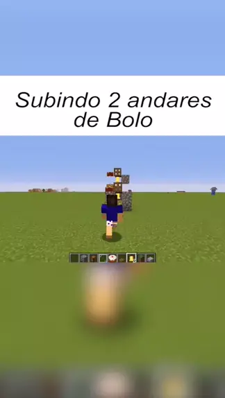 KBS Salgados - Bolo de 2 andares no tema Minecraft! Cada