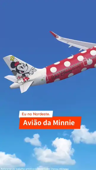 Veja fotos do avião da Azul homenageando a Minnie