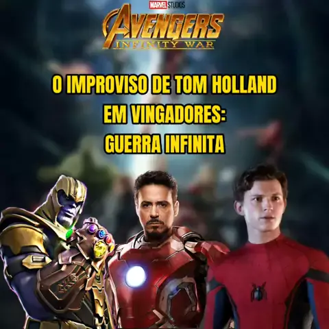 tom holland improvisa cena vingadores