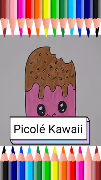 Como Desenhar Um Picolé Kawaii Passo a Passo 