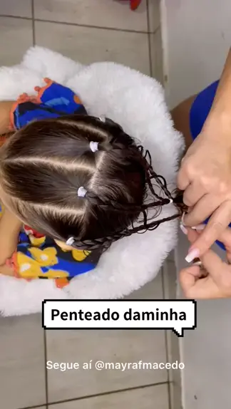 Penteado Daminha #dama #damadehonra #daminha #penteadoinfantil