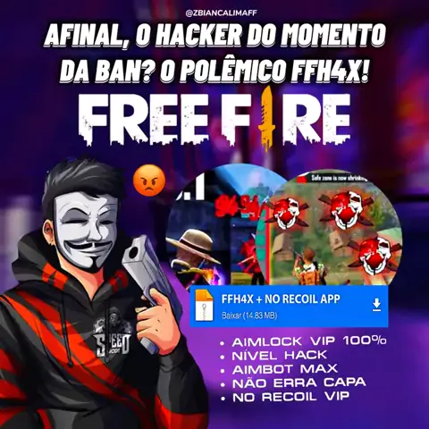 MELHOR HACK PARA FREE FIRE - SEM RISCO DE BAN 